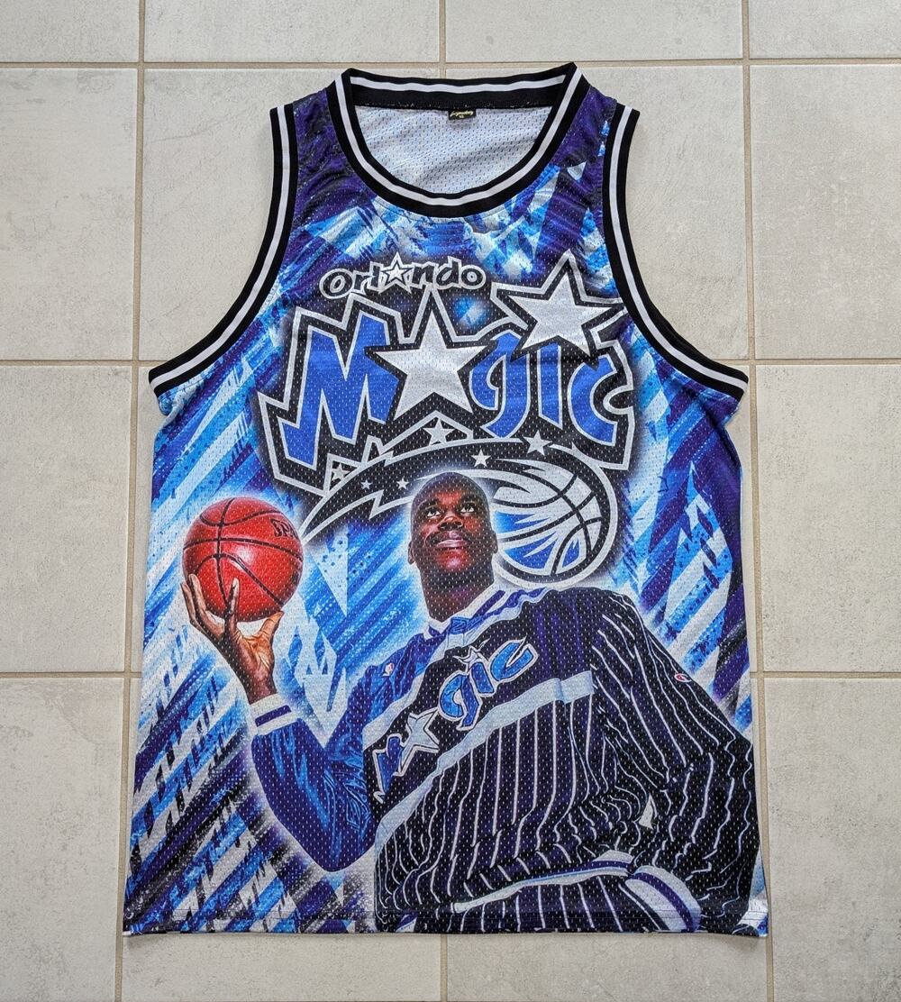 Legendary Men's XL Shaq Shaquille O'Neal Basketball Jersey #32 Orlando Magic